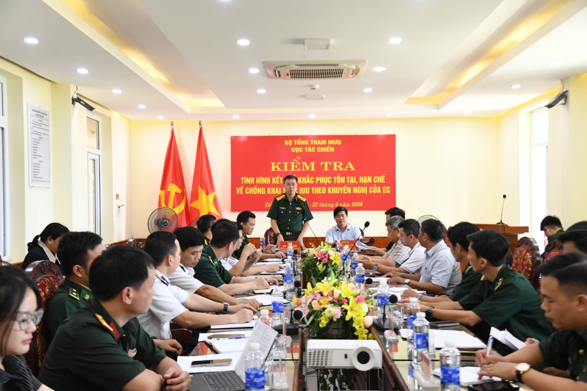 Bộ Tổng Tham mưu kiểm tra công tác chống khai thác IUU tại Đắk Lắk